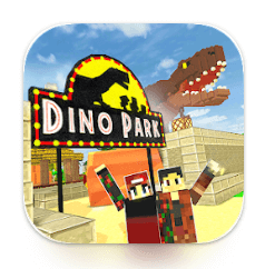 dino theme park craft game